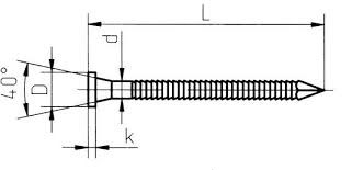 Гвозь ершеный DIN 68163